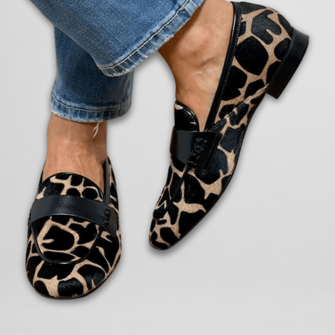 Noemi | Loafers met dierenprint