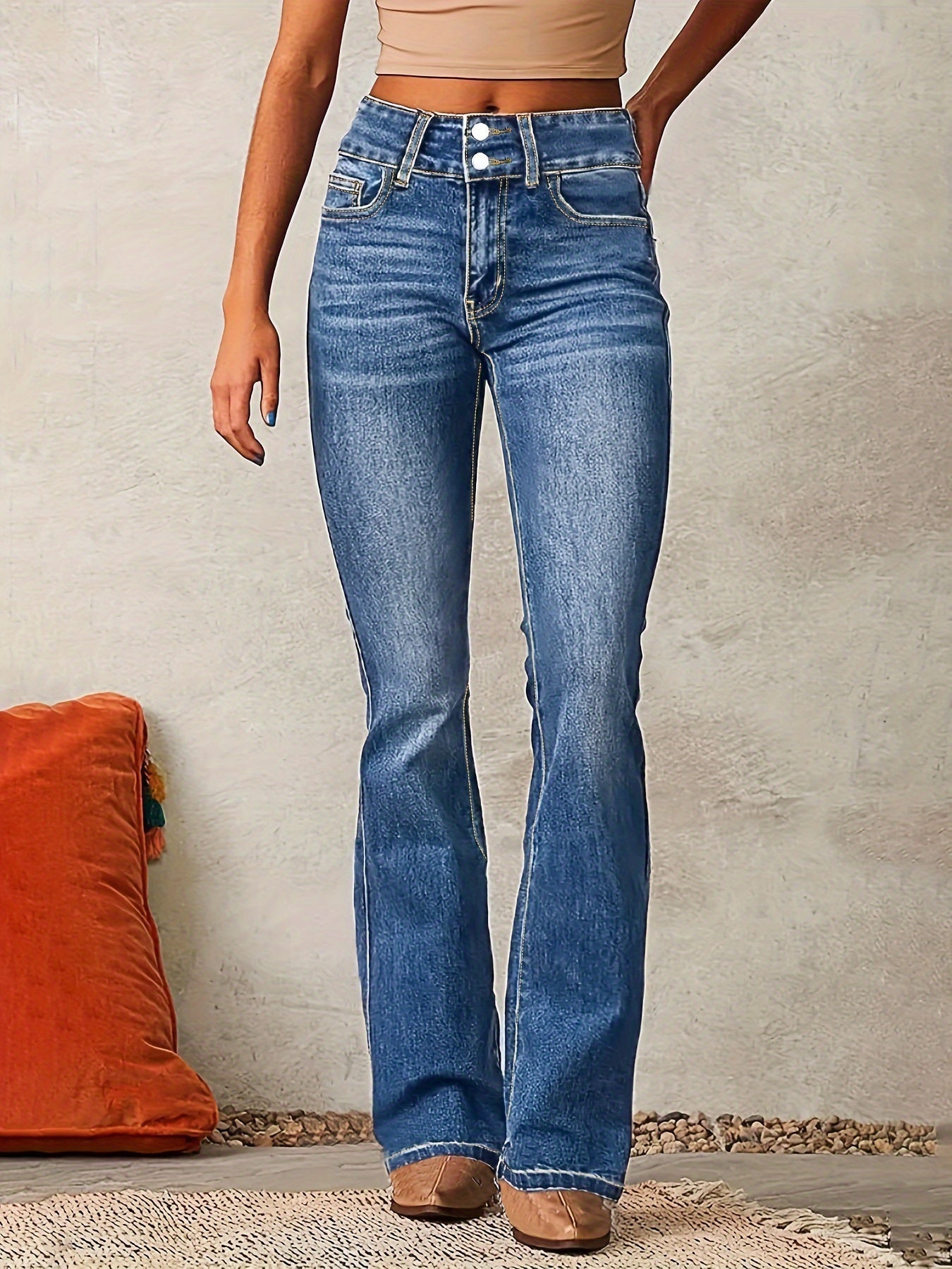 Ayla | Hoge taille flared jeans