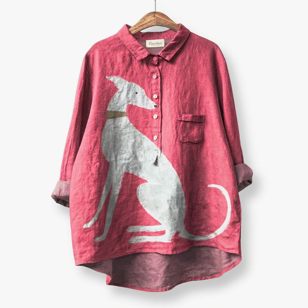 Veerle | Comfortabele, tijdloze linnen blouse